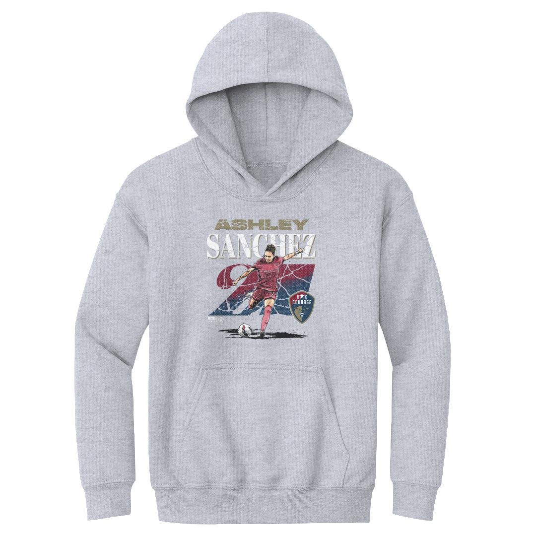 Ashley Sanchez NC Courage Cracked Youth Hoodie