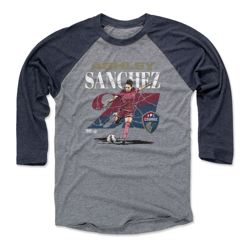 Ashley Sanchez NC Courage Cracked Baseball Tee