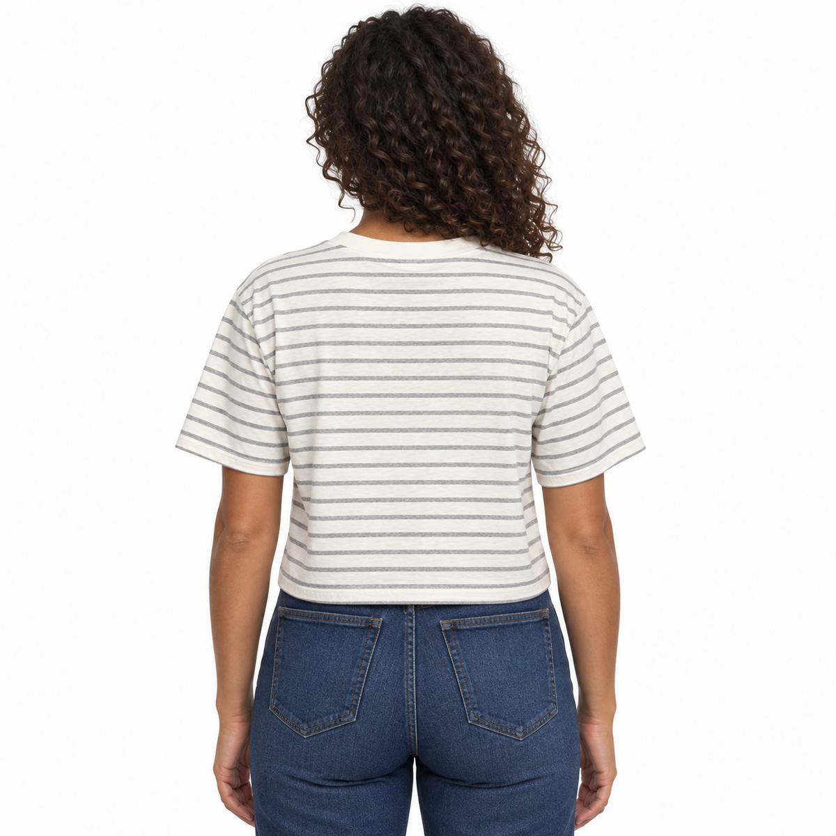 NC Courage Women's Striped Boxy Tee