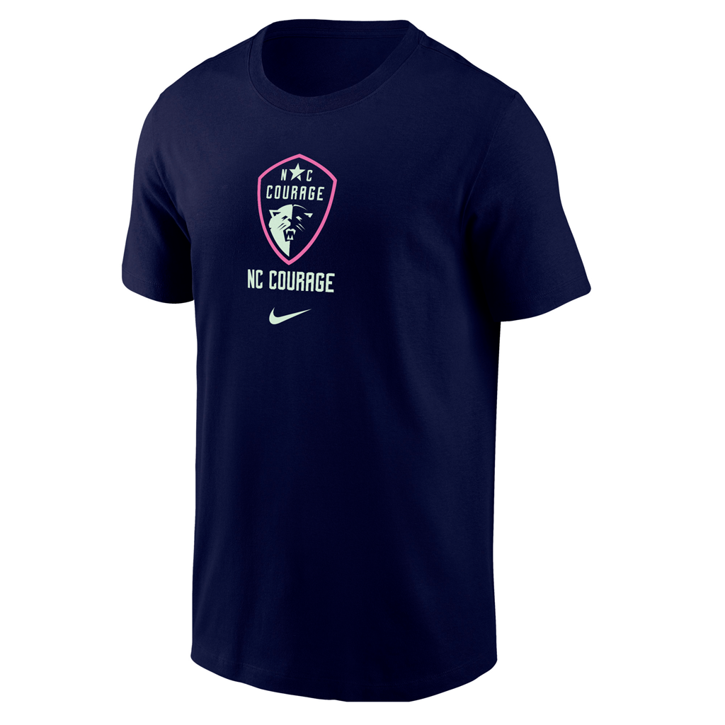 NC Courage Blue Void Crest Tee