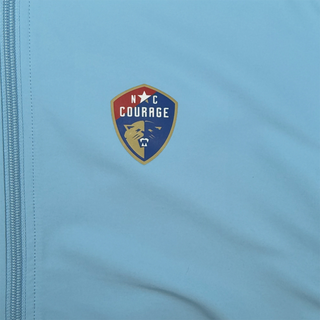 NC Courage Women's Light Blue Rain Resistant 1/4 Zip