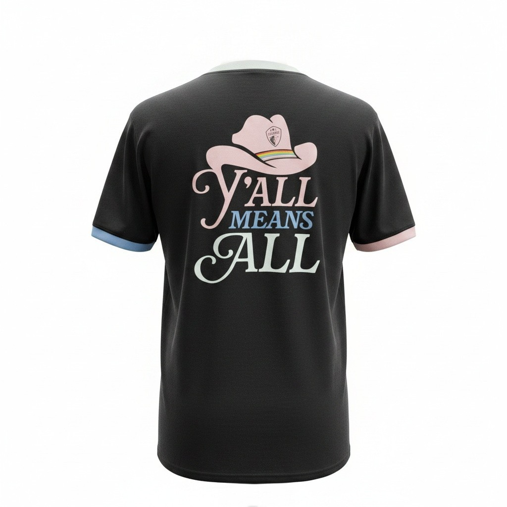 NC Courage Y'all Means All Pride Tee