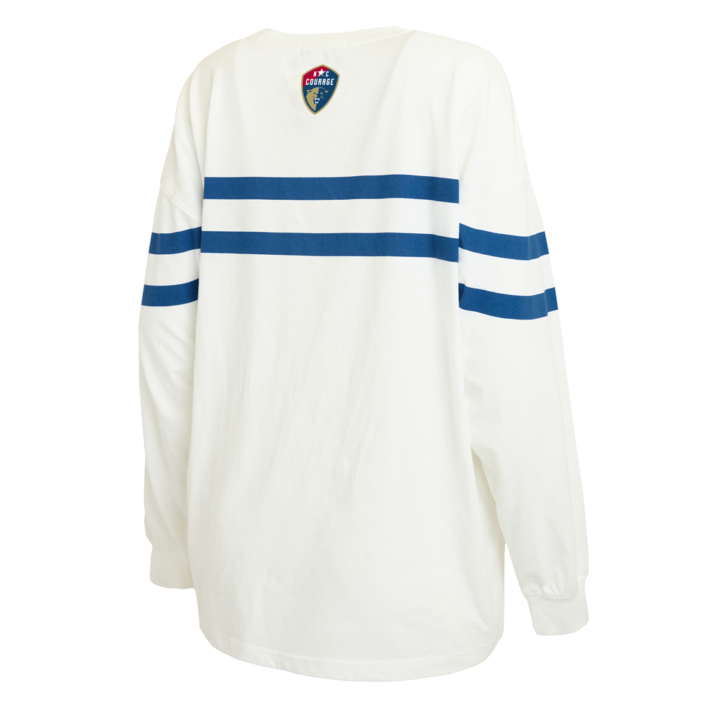 NC Courage Women's Racing Stripe Long Sleeve Tee