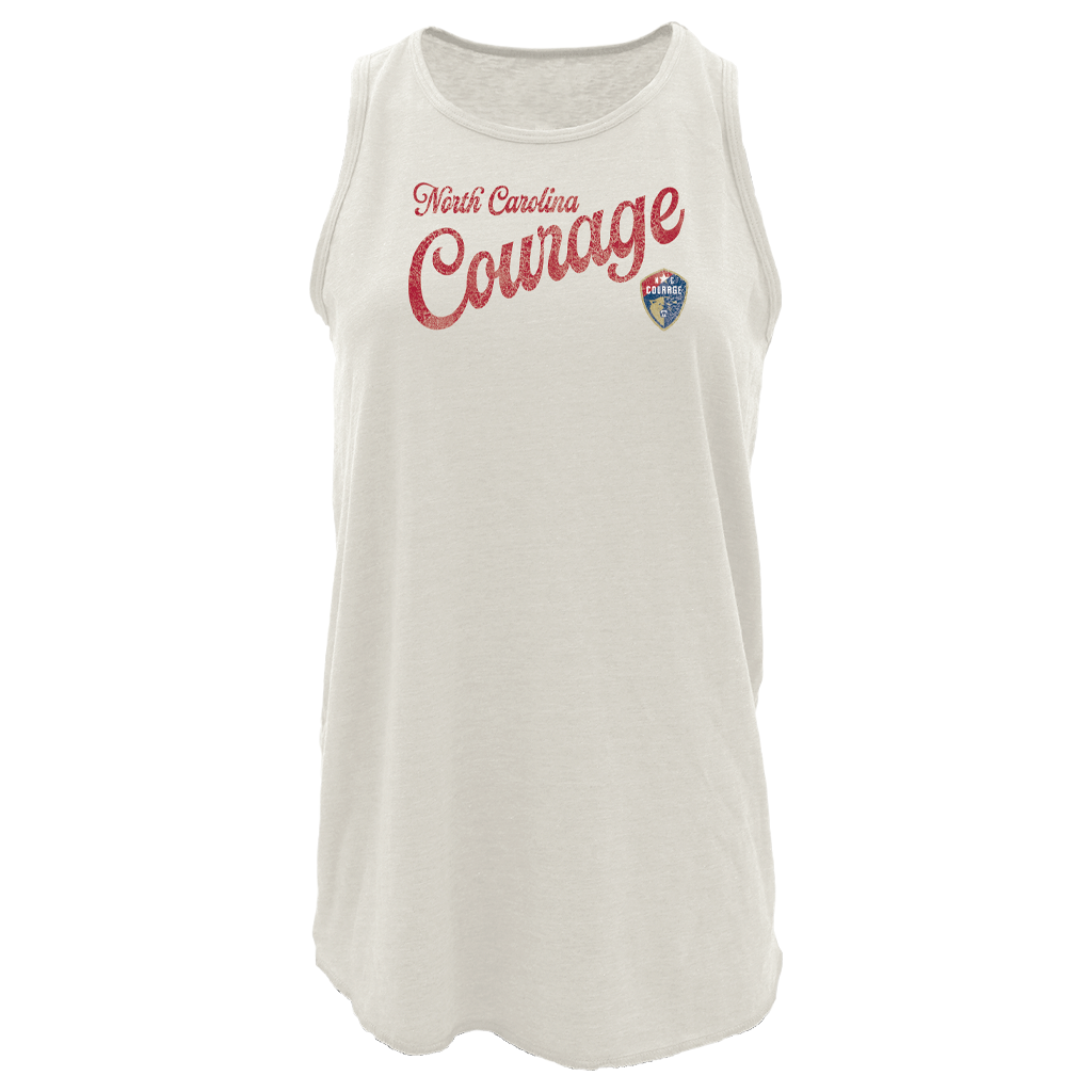 NC Courage Women's Oatmeal Racerback Tank