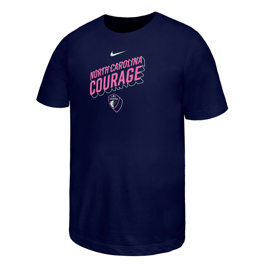 NC Courage Youth Elevated Logo Tee