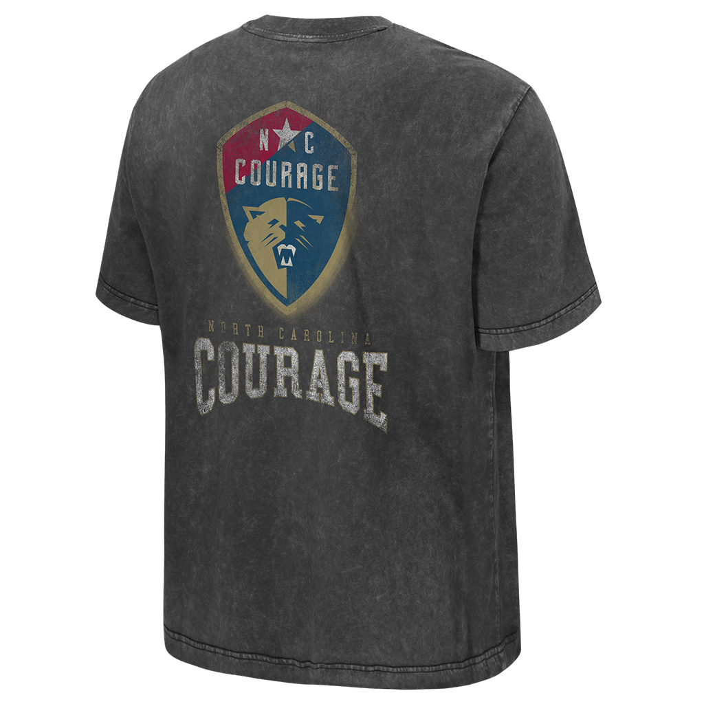 NC Courage Washed Black Boxy Tee