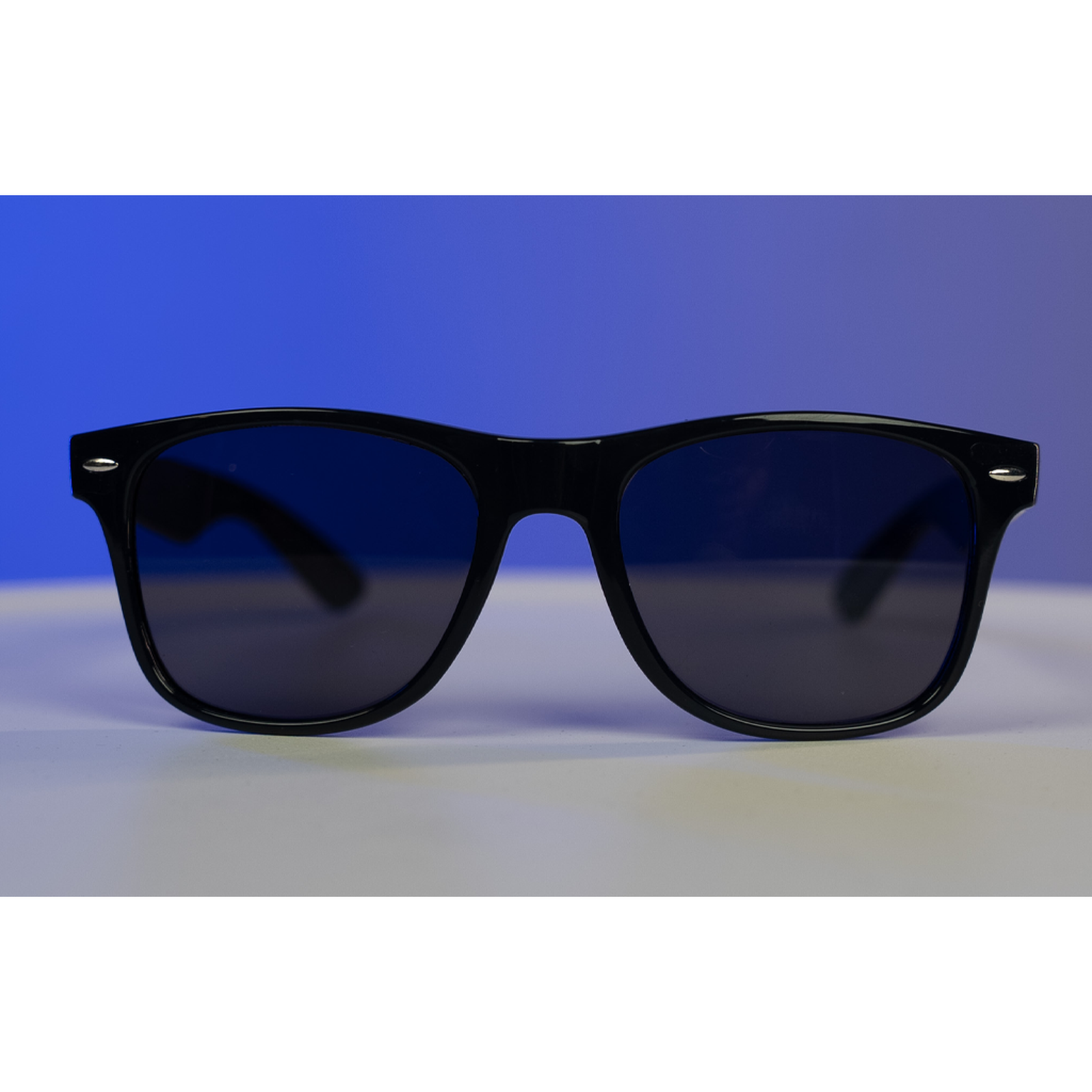 A pair of black sunglasses