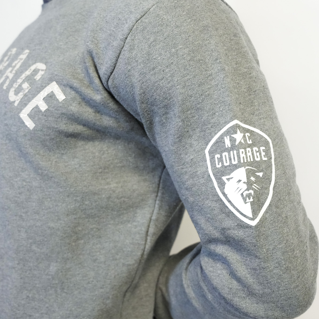 NC Courage Tonal Grey Crewneck