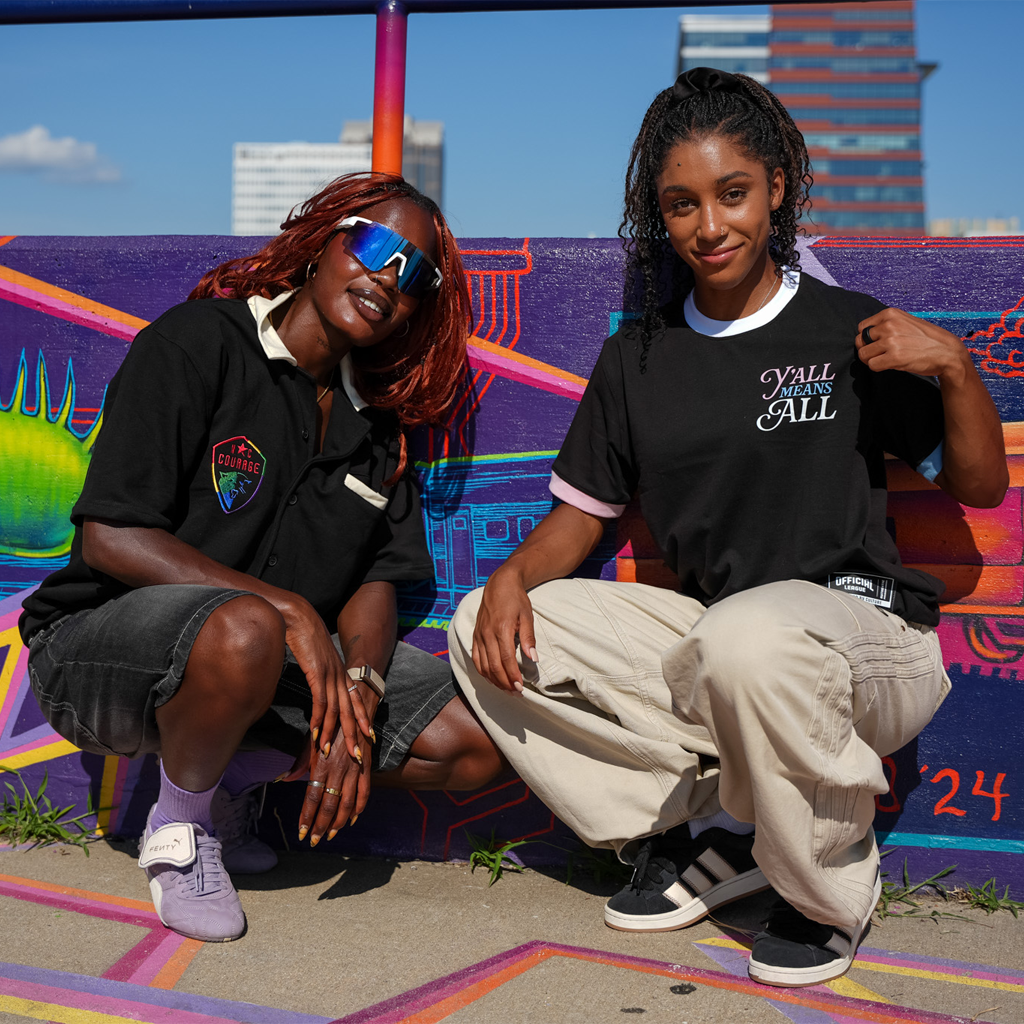 NC Courage Pride Bowler Heavy Tee