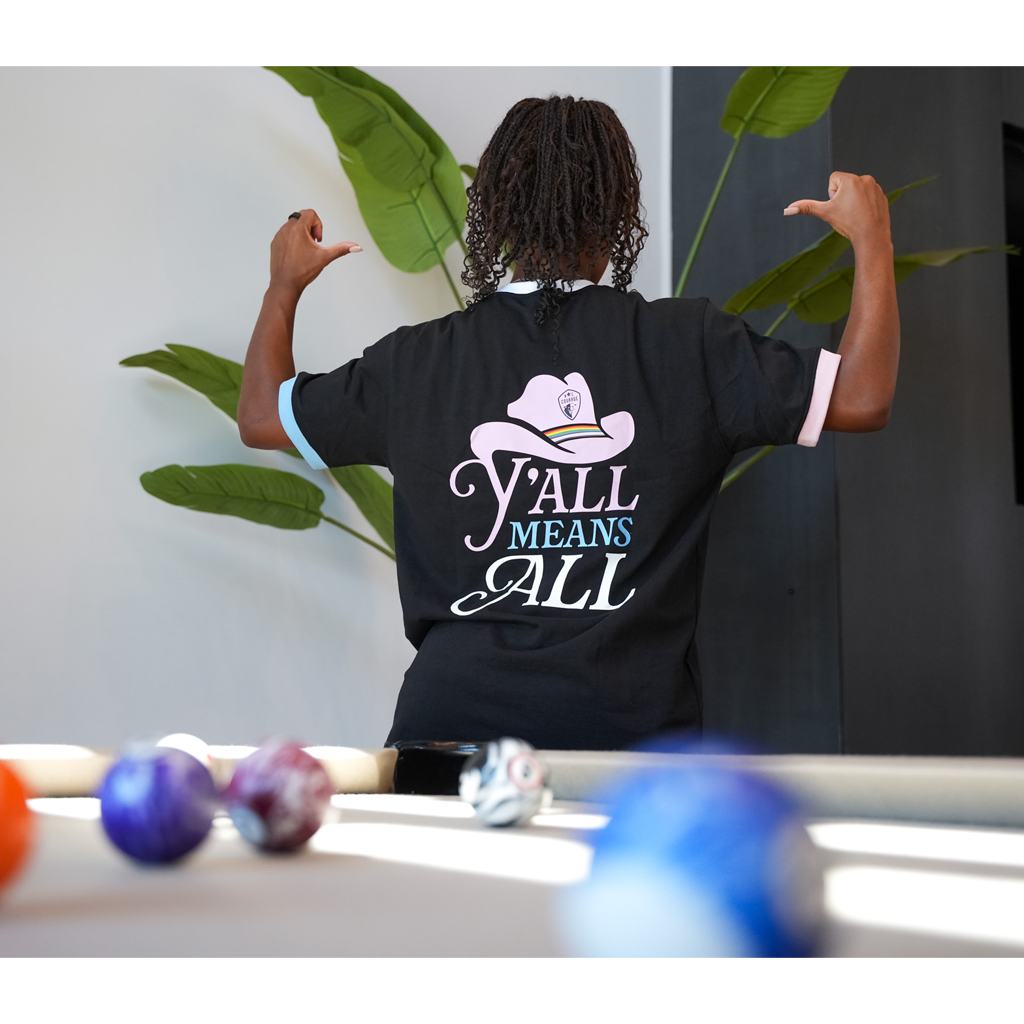 NC Courage Y'all Means All Pride Tee