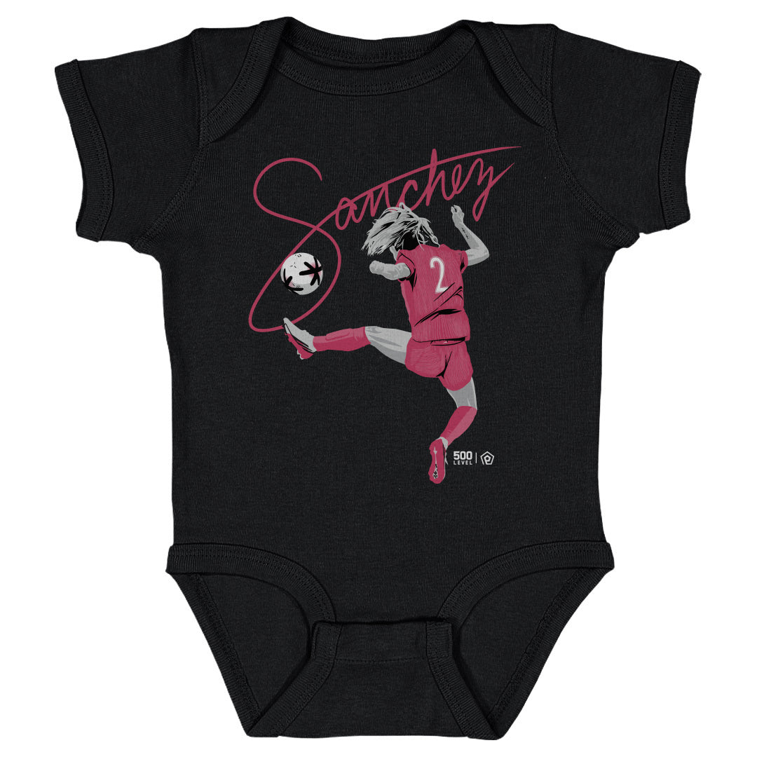 Ashley Sanchez "Ash Kicking" Baby Onesie - Black