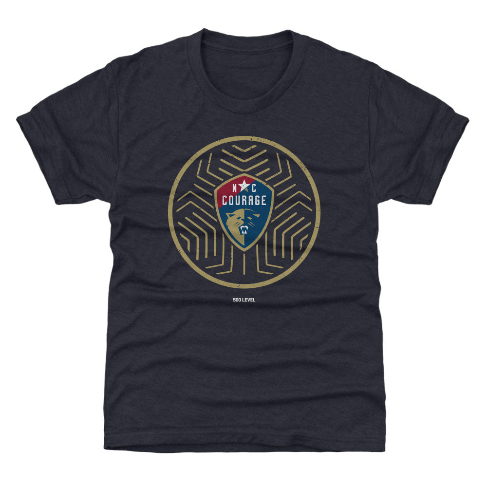 North Carolina Courage Soccer Ball Youth Tee