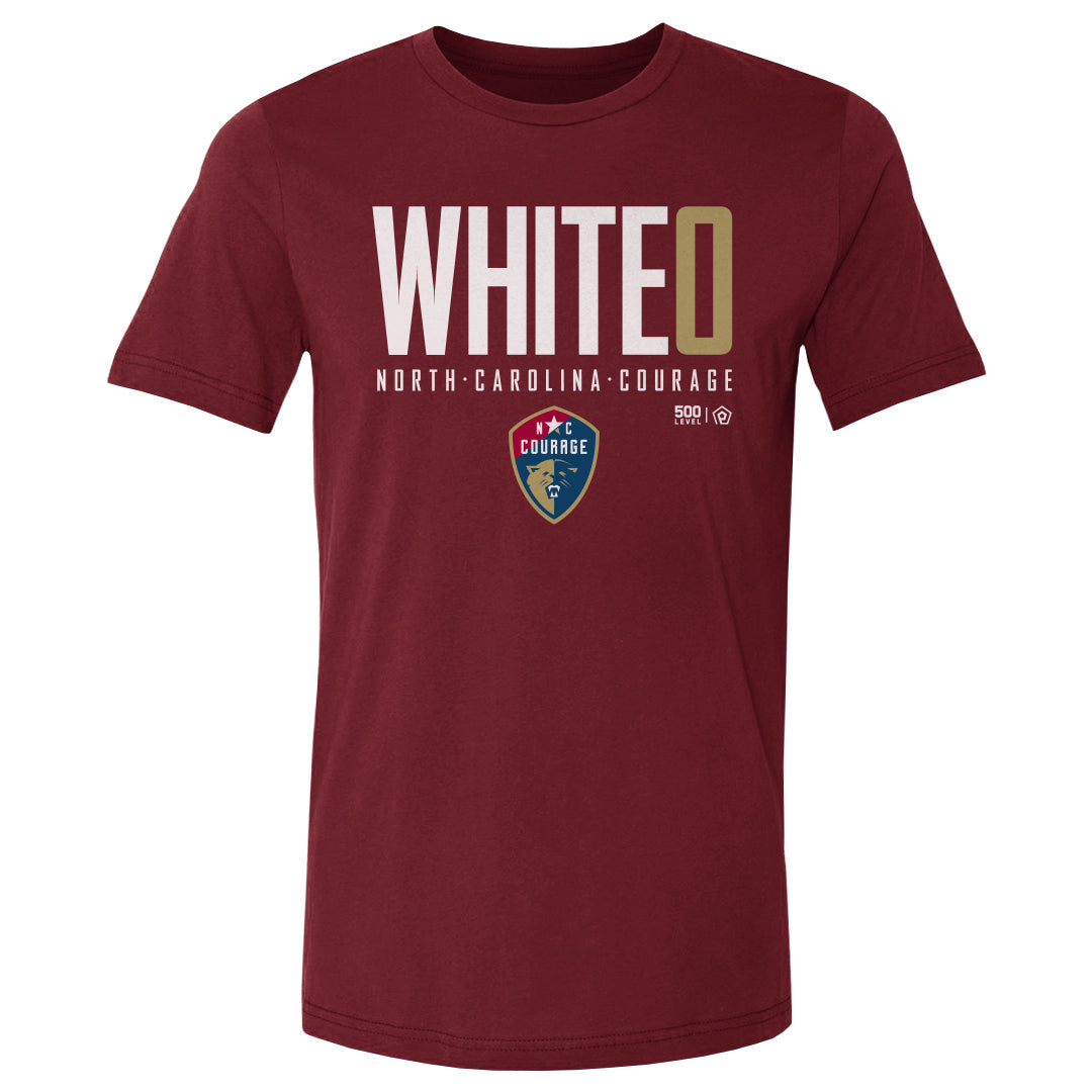 Madi White NC Courage Elite Cotton Tee