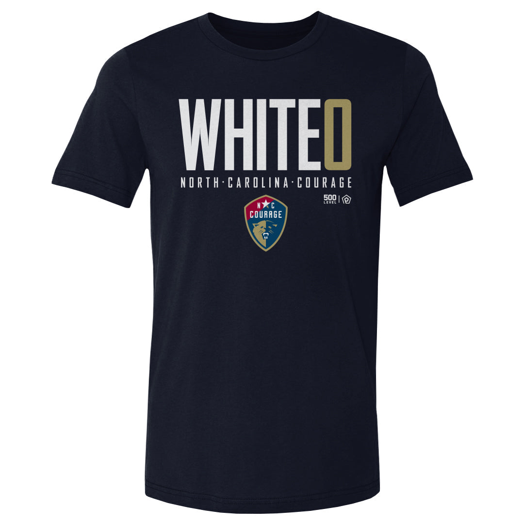 Madi White NC Courage Elite Cotton Tee