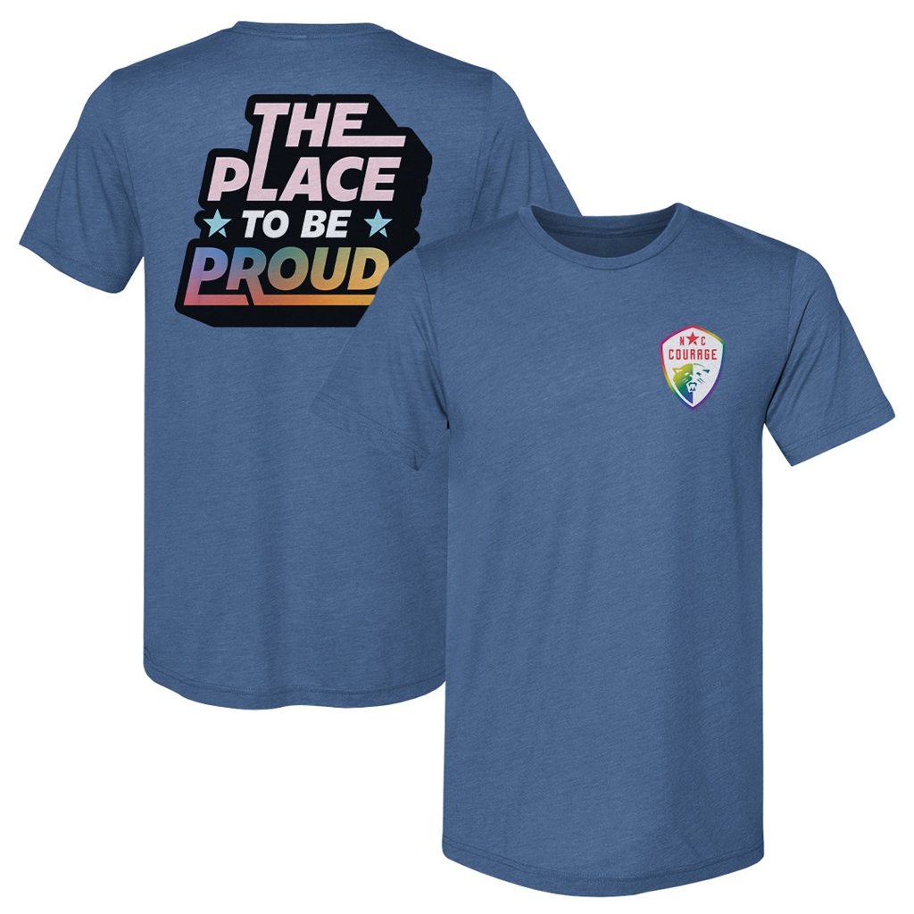 NC Courage 2025 "The Place to Be Proud" Pride Tee