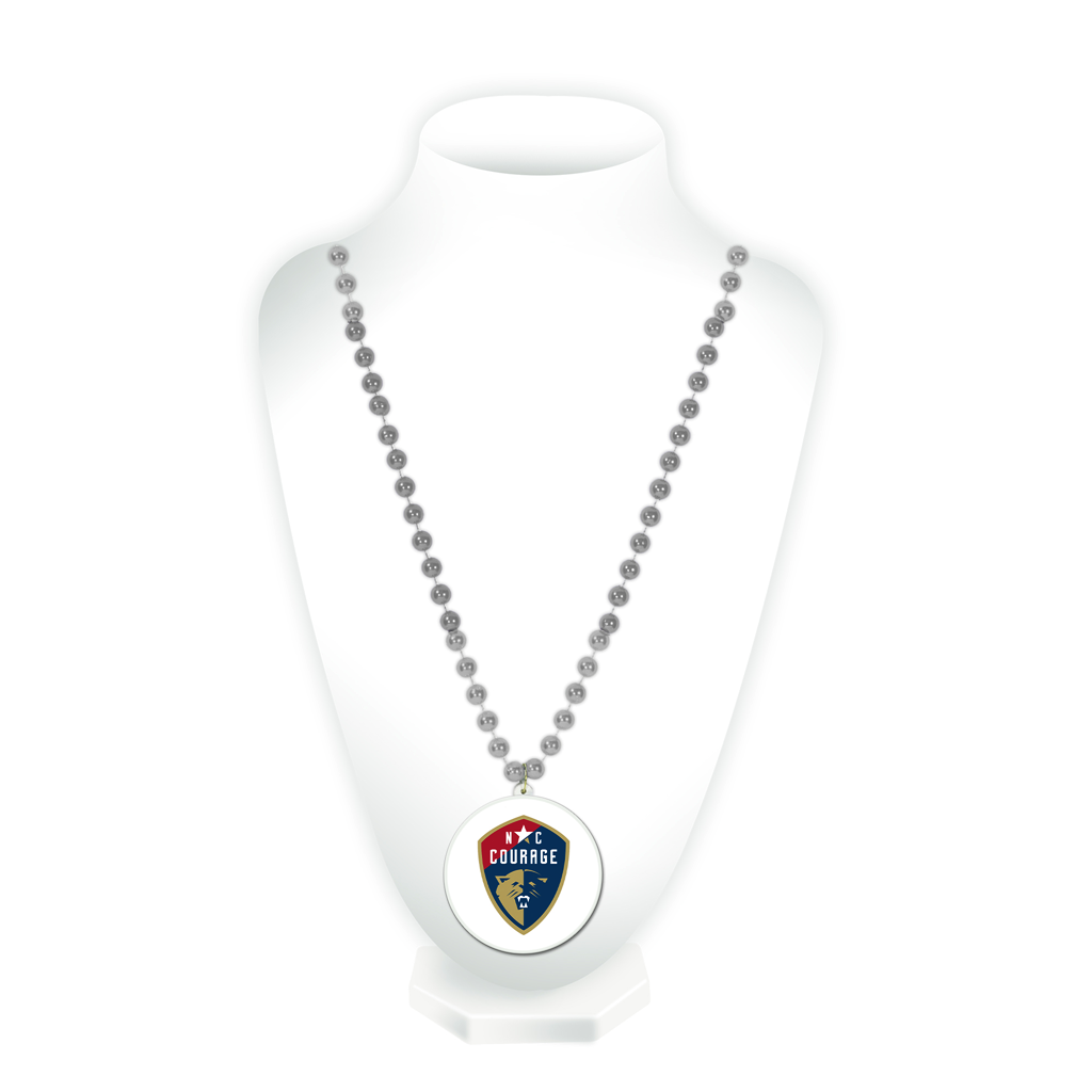 NC Courage Medallion Beaded Necklace