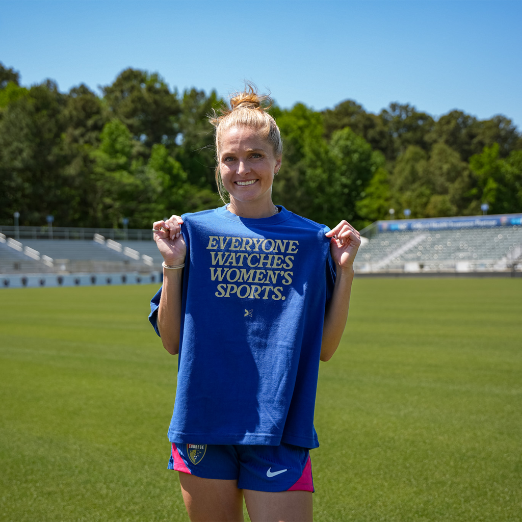 NC Courage x Togethxr Everyone Watches Women's Sports Tee - Youth Fit