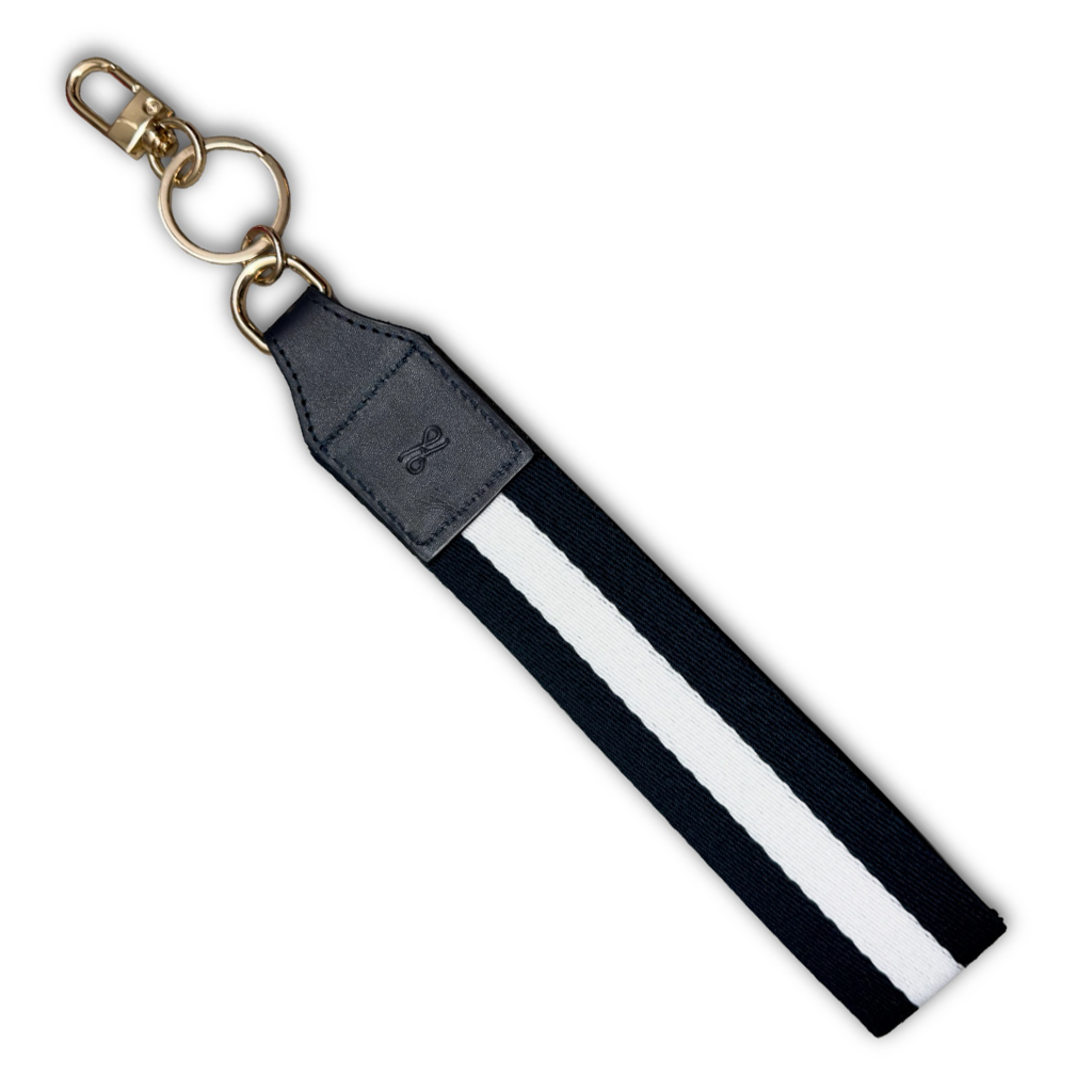 NC Courage Leather Webbing Wristlet Keyring