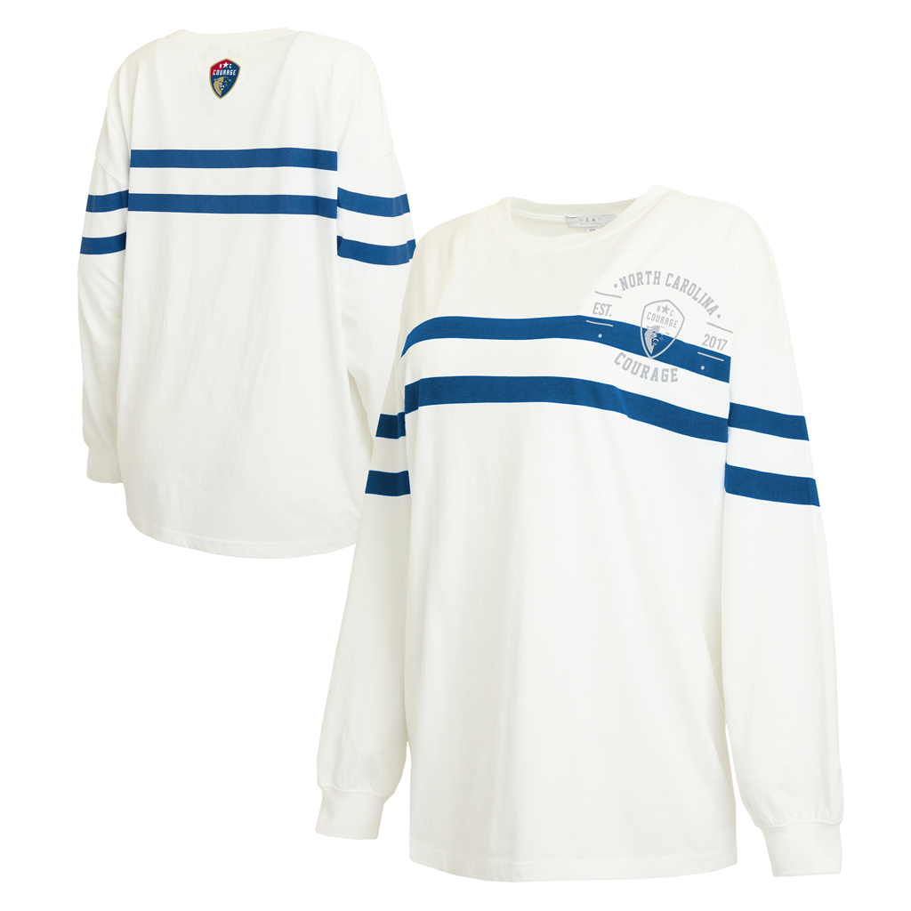 NC Courage Women's Racing Stripe Long Sleeve Tee
