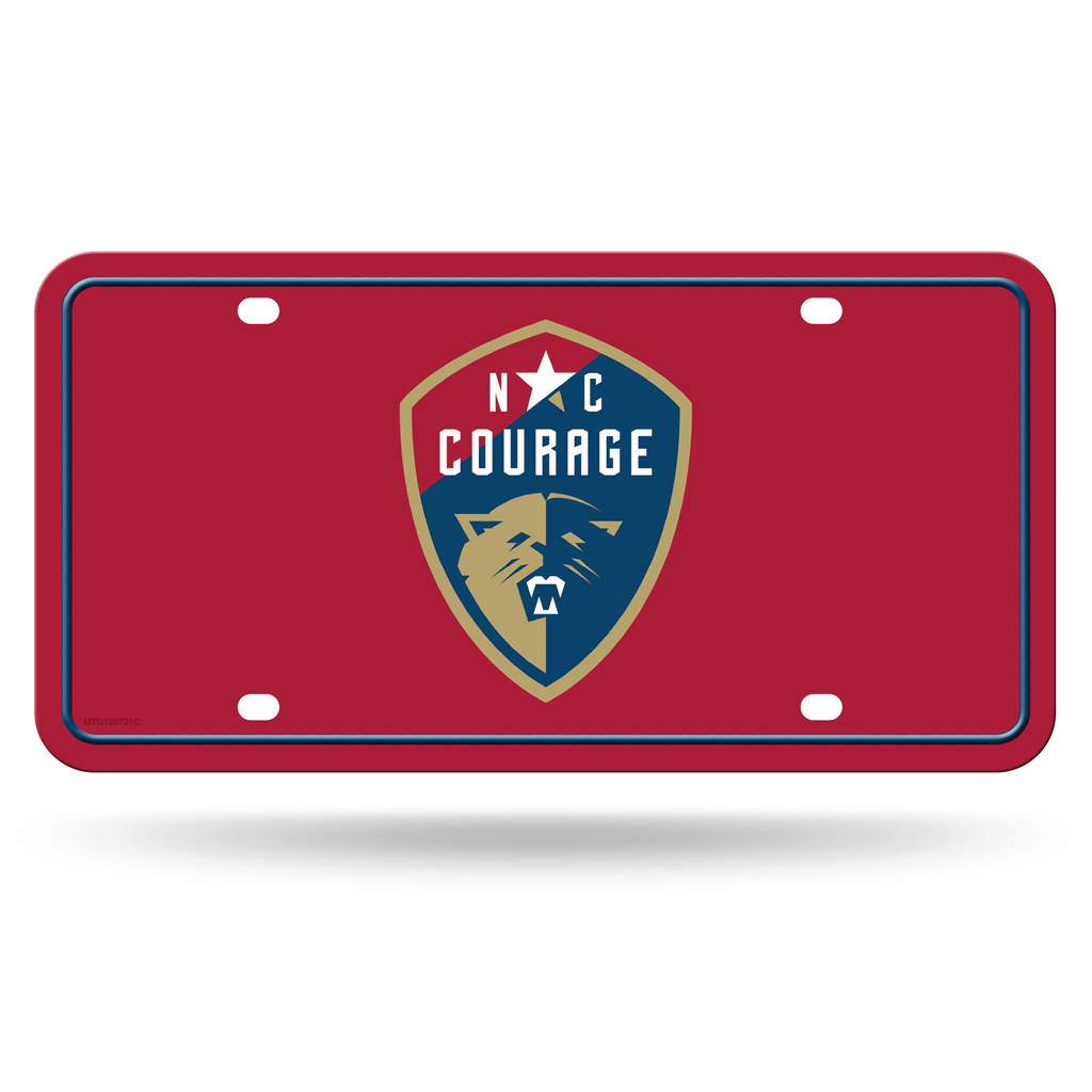 NC Courage Metal Car Tag