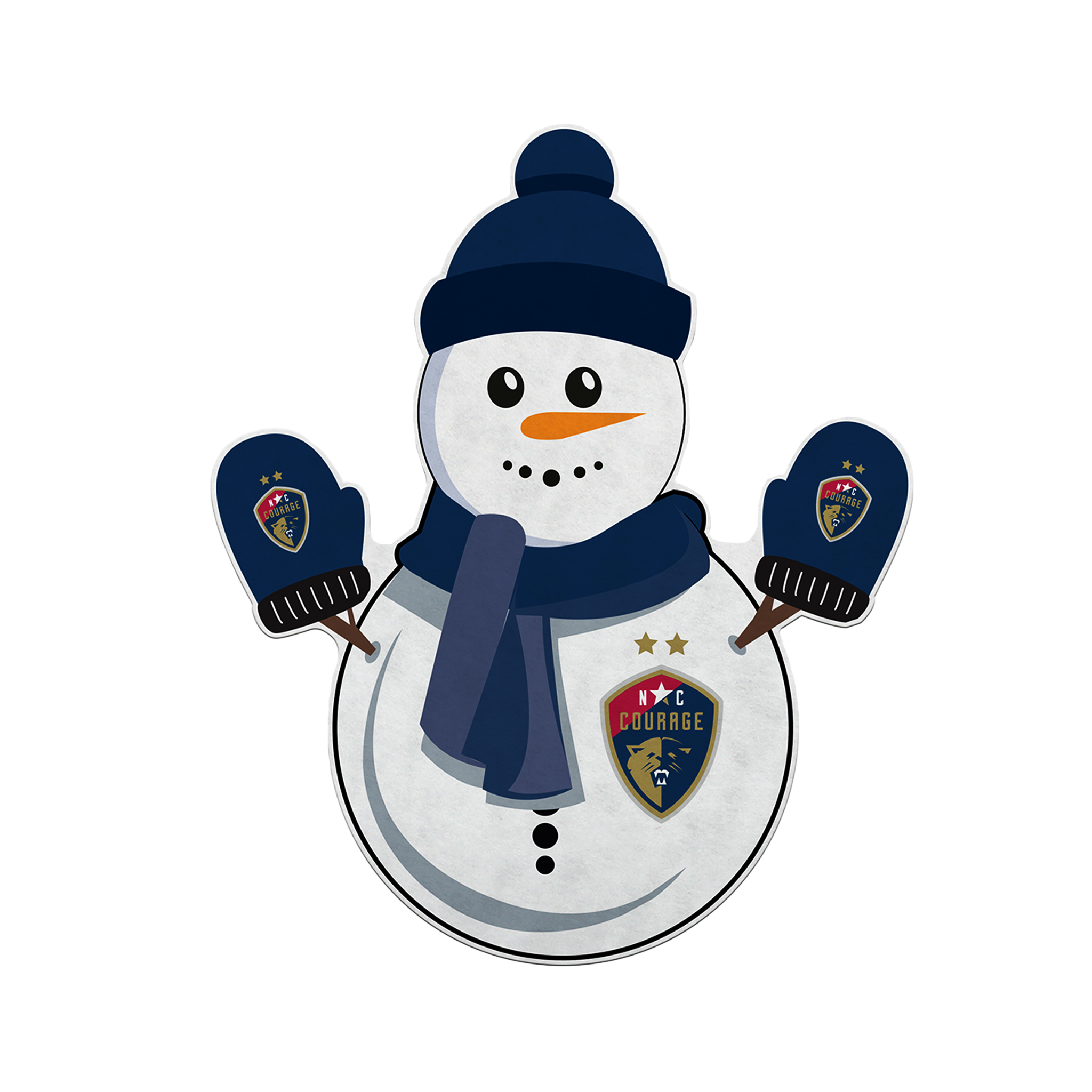 A snowman pennant