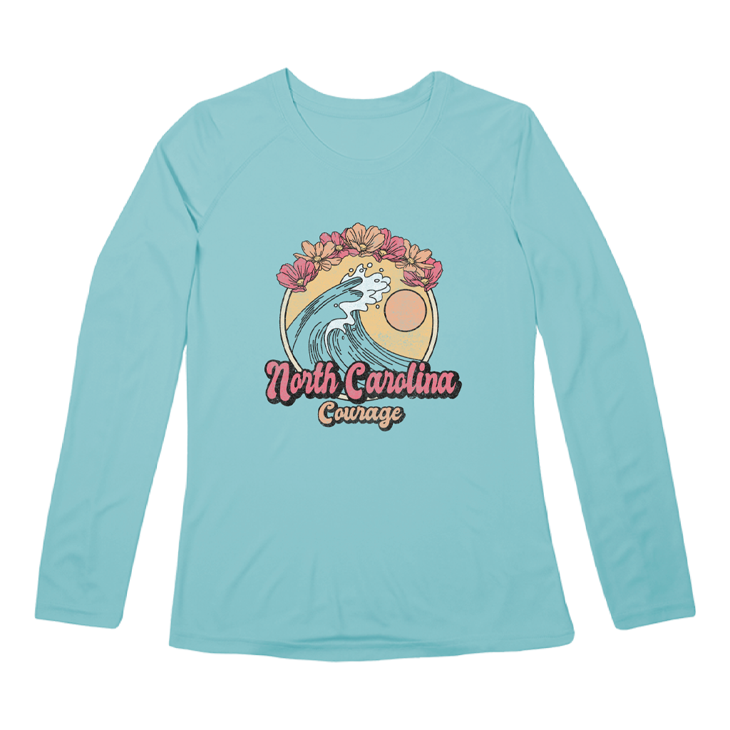 NC Courage Women's Wave UPF 50+ L/S Tee