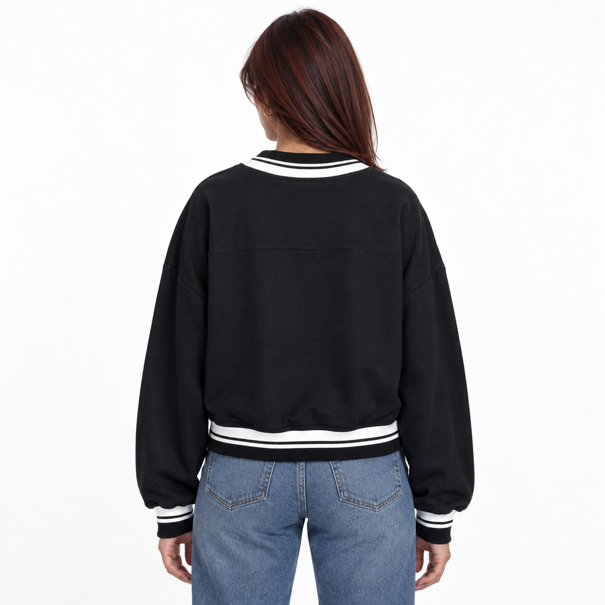 NC Courage Oversized V-Neck Pullover Windbreaker