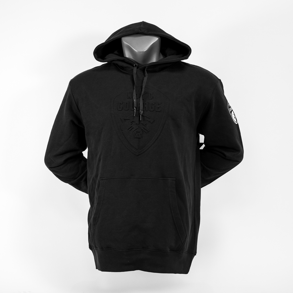NC Courage Black Debossed Hoodie