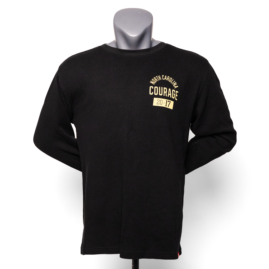 NC Courage Jet Black Waffle Long Sleeve