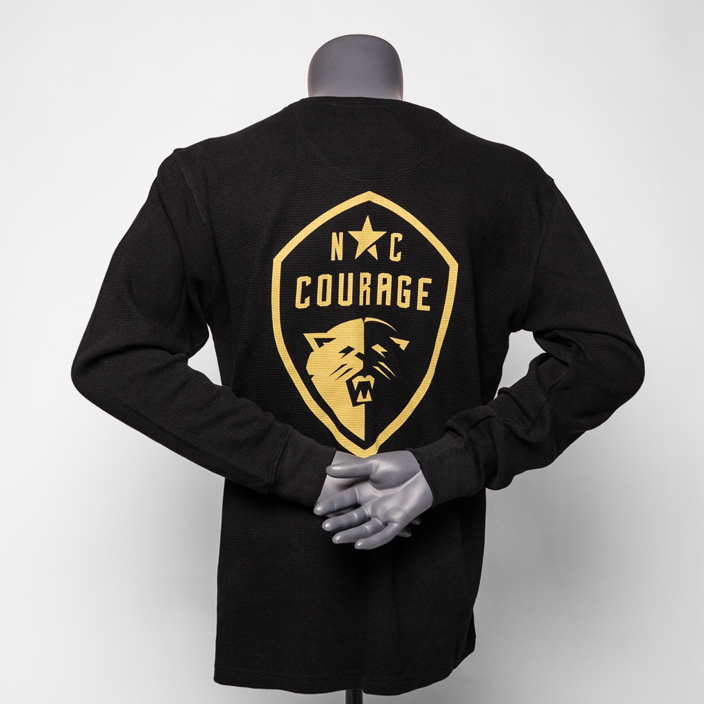 NC Courage Jet Black Waffle Long Sleeve