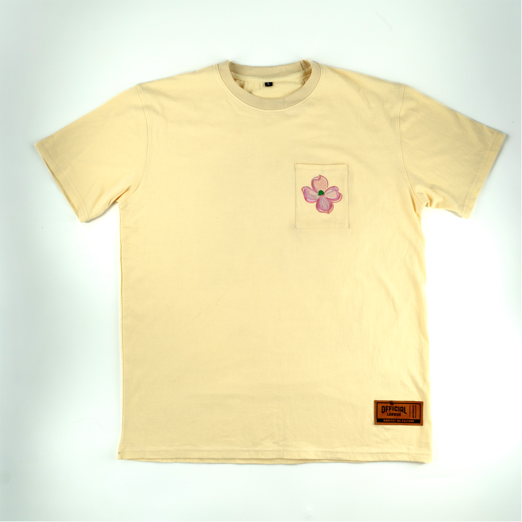 NC Courage Dogwood Flower Pocket Tee