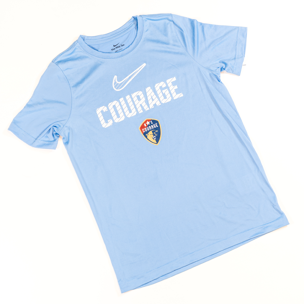 NC Courage Valor Blue Youth Tee