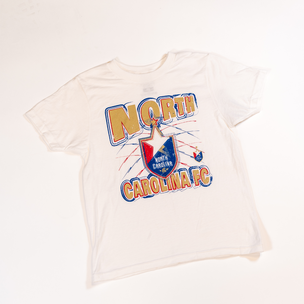 NCFC Youth White Splatter Tee