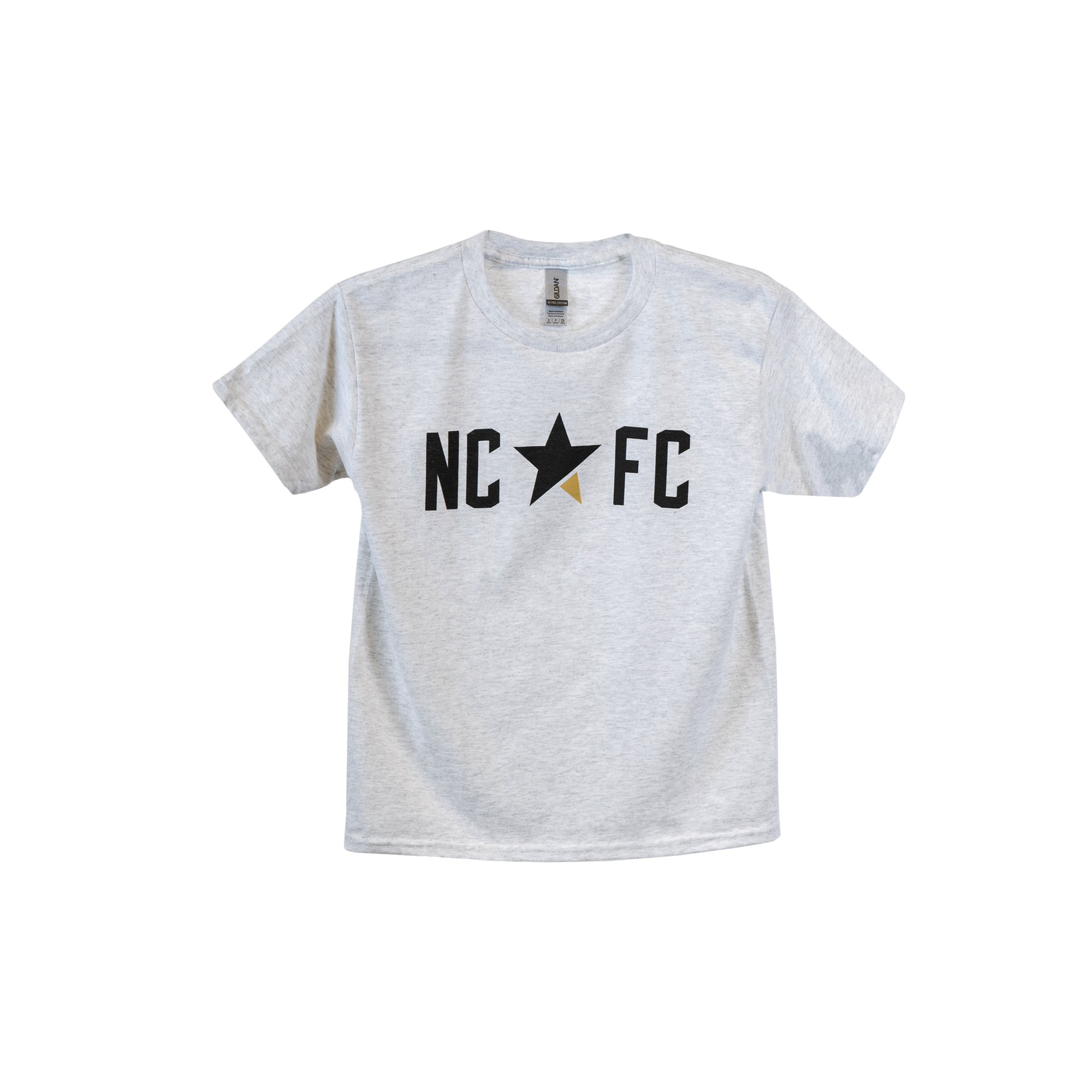 NCFC Ash Grey Wordmark Youth Tee